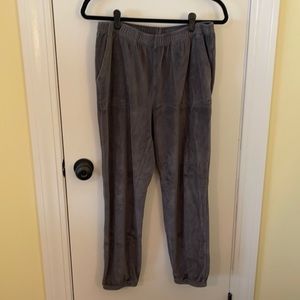 Aerie velour jogger gray size m